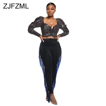 Colorful Tassels Pencil Pants for Women High Waist Sexy Black Skinny Trousers Streetwear Parties Mujer Plus Size Long Sweatpants
Colorful Tassels Pencil Pants for Women High Waist Sexy Black Skinny Trousers Streetwear Parties Mujer Plus Size Long Sweatpants