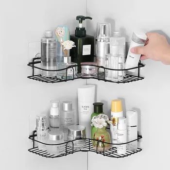 Kitchen Bathroom Punch-free Shower Frame Wrought Iron Shampoo Storage Shelf Suction Cup Bathroom Accessories Seamless wall hang
Kitchen Bathroom Punch-free Shower Frame Wrought Iron Shampoo Storage Shelf Suction Cup Bathroom Accessories Seamless wall hang