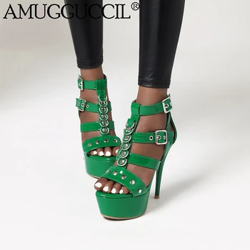 2020 New Plus Big Size 33-48 Black Yellow Green Silver Sexy High Heel Platform Party Summer Female Women Lady Sandals L1282
2020 New Plus Big Size 33-48 Black Yellow Green Silver Sexy High Heel Platform Party Summer Female Women Lady Sandals L1282