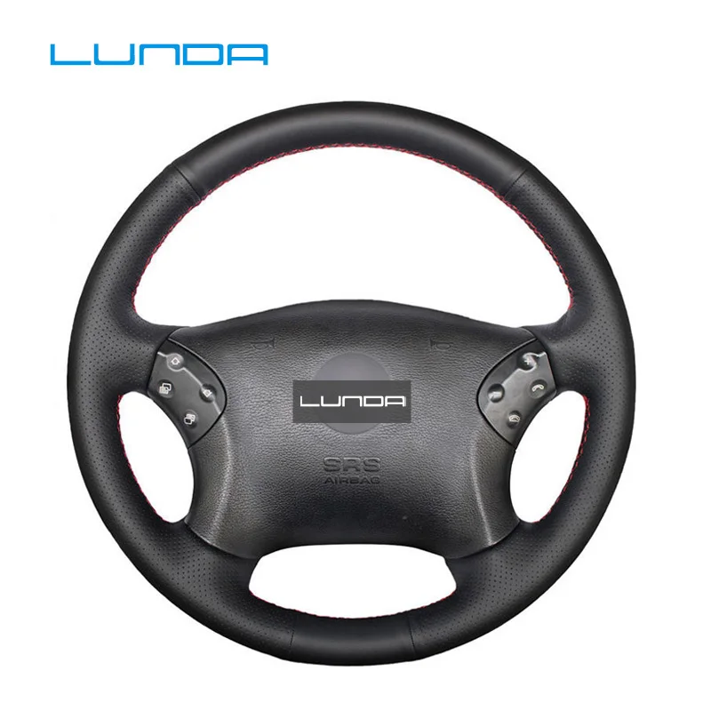 DIY Custom Hand-Stitched Artificial Leather Car Steering Wheel Cover for Mercedes Benz W203 C-Class 2001-2007
DIY Custom Hand-Stitched Artificial Leather Car Steering Wheel Cover for Mercedes Benz W203 C-Class 2001-2007