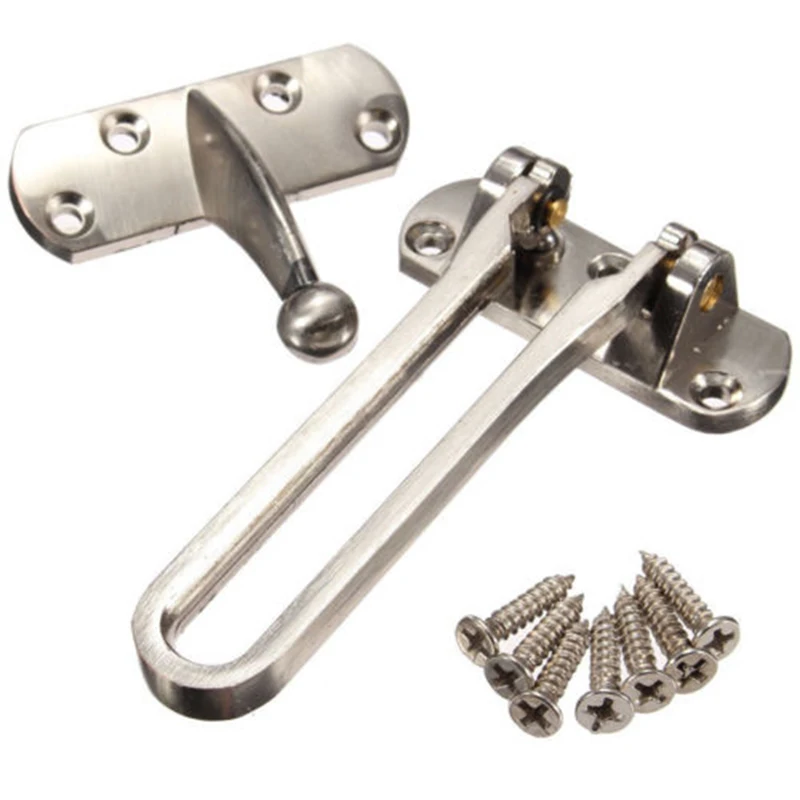 Security Lock Safety Strong Restrictor Nickle Steel Alloy Door Durable Home Chain Guard Catch
Security Lock Safety Strong Restrictor Nickle Steel Alloy Door Durable Home Chain Guard Catch