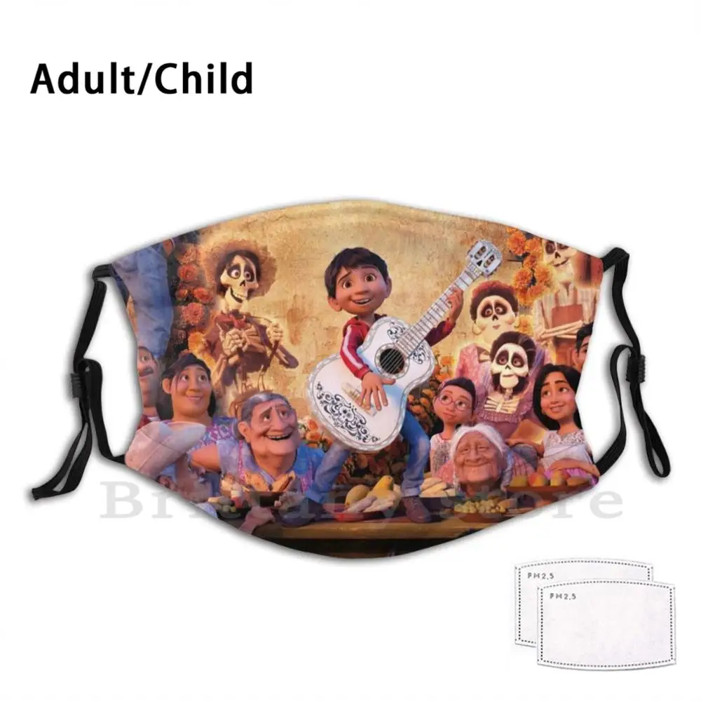 Coco Washable Adult Kids Filter Mouth Mask 
Coco Washable Adult Kids Filter Mouth Mask