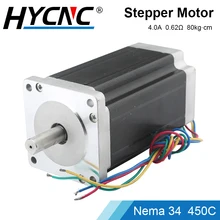 Nema 34 CNC Stepper Motor 4A D12.7mm D14mm 450C Stepper Motor 4-Core Cable For 3D Printer CNC Engraving And Milling Machine
Nema 34 CNC Stepper Motor 4A D12.7mm D14mm 450C Stepper Motor 4-Core Cable For 3D Printer CNC Engraving And Milling Machine