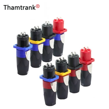 5Sets/10pcs 4 Pin NL4FC Speaker Power Amplifier Connector Male Plug+Female Panel Mount AC Power Connector Plug Jack Socket
5Sets/10pcs 4 Pin NL4FC Speaker Power Amplifier Connector Male Plug+Female Panel Mount AC Power Connector Plug Jack Socket
