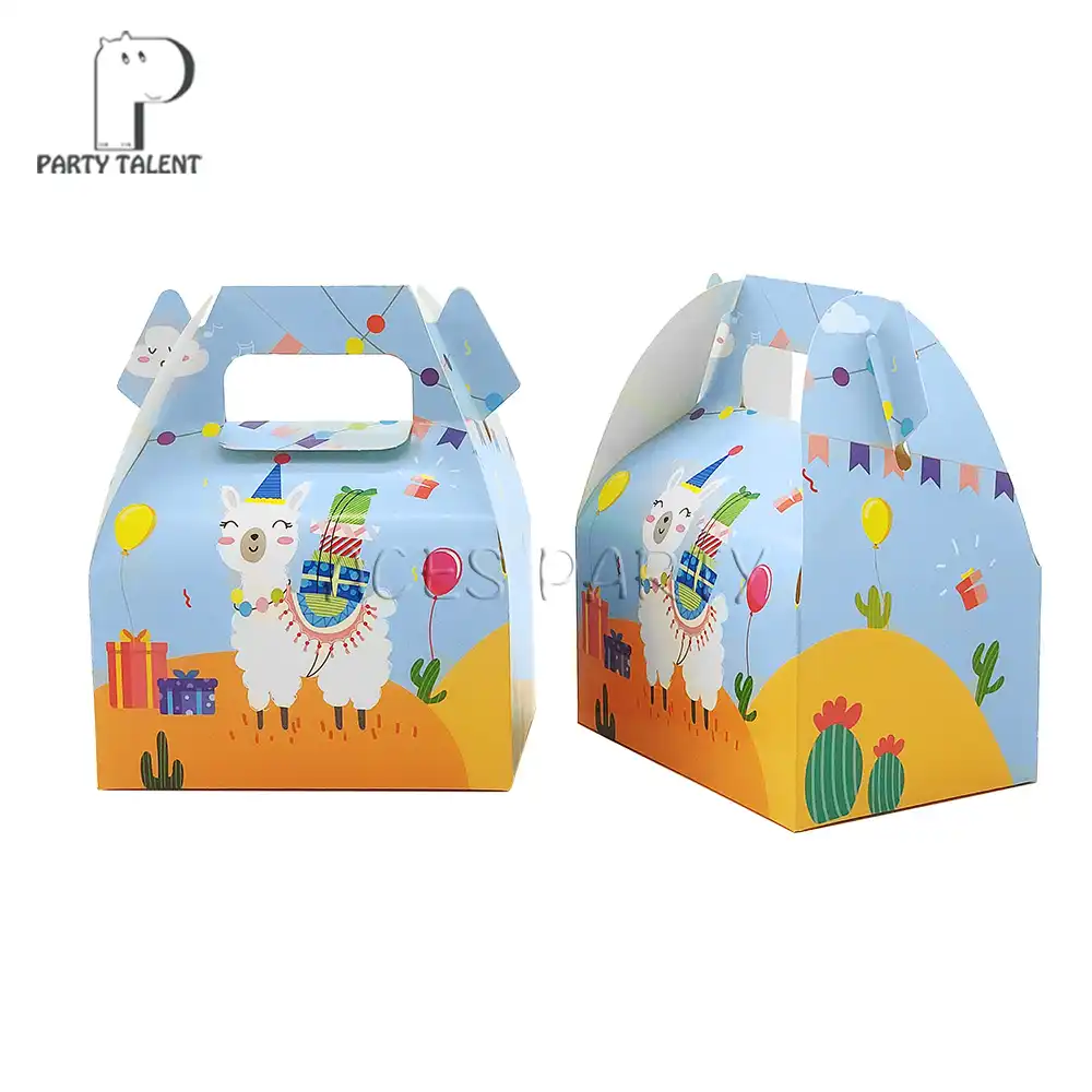 candy box cake box for kids llama alpaca theme party baby shower