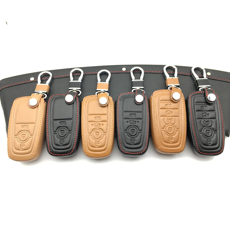 Top layer leather Genuine Leather car key cover For Ford Edge 3/4/5 Smart key case L216 Car wallet remote control protect shell
Top layer leather Genuine Leather car key cover For Ford Edge 3/4/5 Smart key case L216 Car wallet remote control protect shell