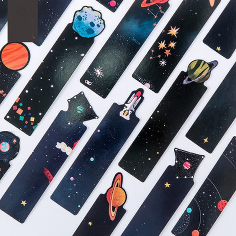 30Pcs/Set Planet Bookmark Message Card Creative Galaxy Paper Bookmarks Book Holder School Office Supplies Material Escolar
30Pcs/Set Planet Bookmark Message Card Creative Galaxy Paper Bookmarks Book Holder School Office Supplies Material Escolar