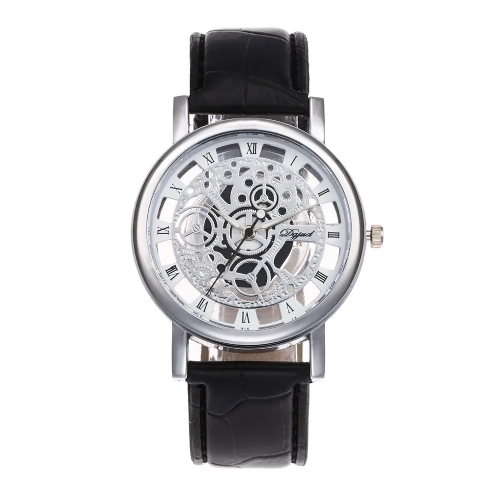 OUTAD PU Leather Wrist Watch Hollow Out Transparent Dial Gift Relojes Hombre Black Color Watch
OUTAD PU Leather Wrist Watch Hollow Out Transparent Dial Gift Relojes Hombre Black Color Watch