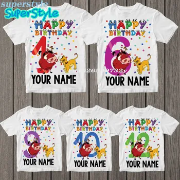 2020 Number 1-12 Cartoon Lion King Shirts Kid Happy Birthday Boys Simba Funny Girls t-shirt Harajuku Kids tops Clothes dHKP405
2020 Number 1-12 Cartoon Lion King Shirts Kid Happy Birthday Boys Simba Funny Girls t-shirt Harajuku Kids tops Clothes dHKP405