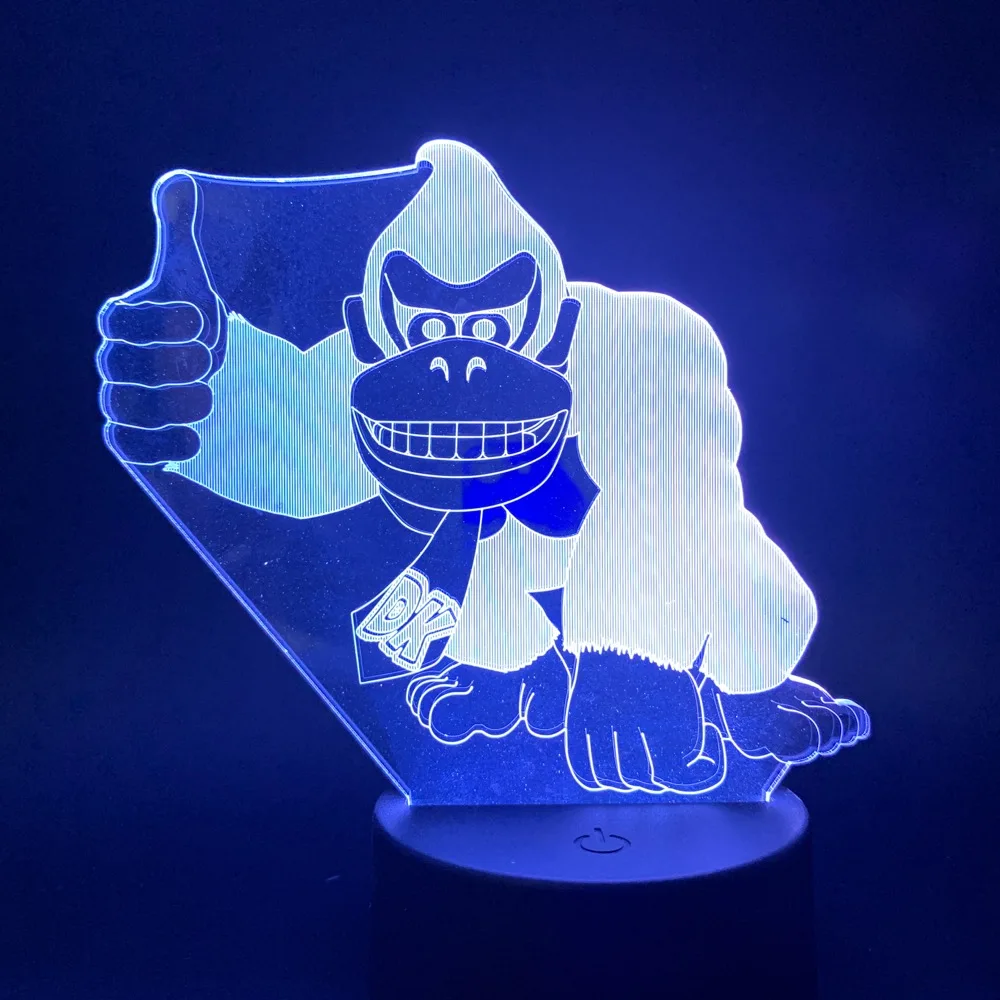 Donkey Kong Figure Game 3d Night Light Lamp for Children Visual LED Table Lamp for Bedroom Colors Change for Xmas Gift
Donkey Kong Figure Game 3d Night Light Lamp for Children Visual LED Table Lamp for Bedroom Colors Change for Xmas Gift