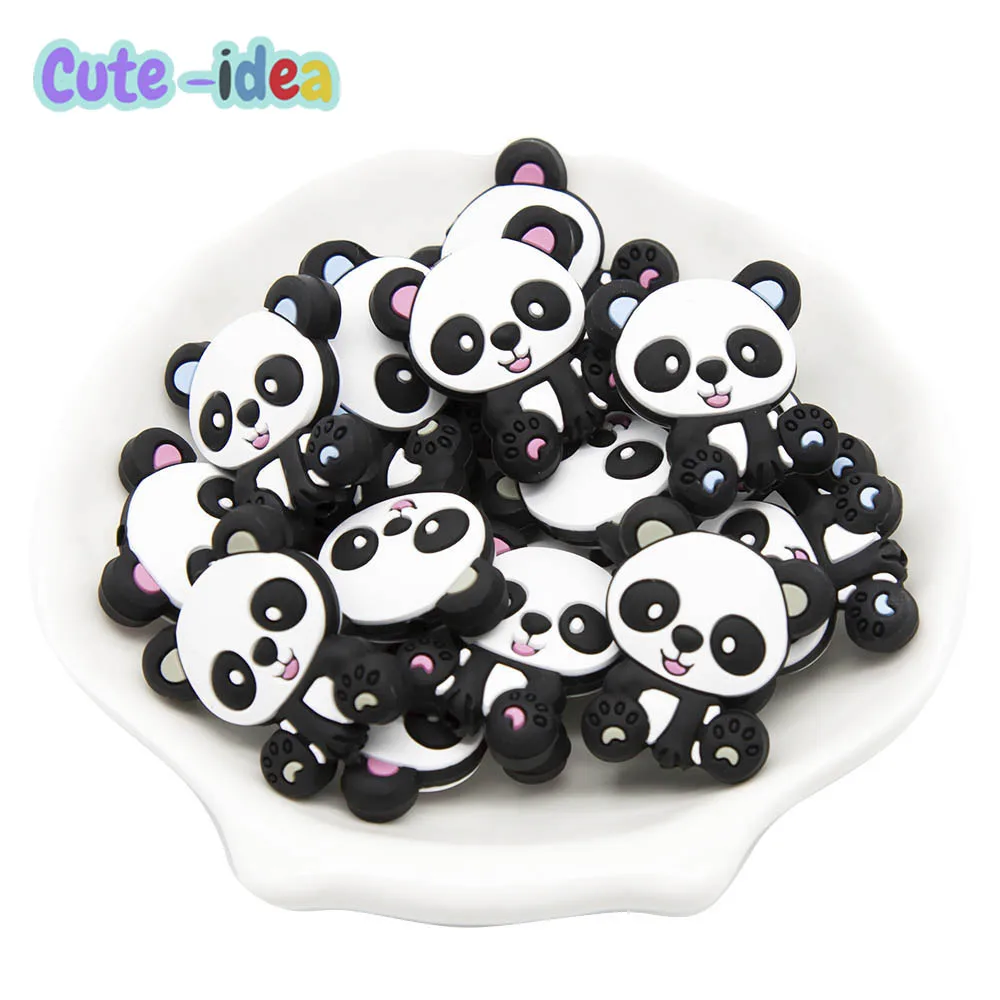 Cute-Idea 10PCs Panda Beads Cartoon Animals Teether Pacifier Beads DIY Handmade Accessories Chain BPA Free Chewable Teething
Cute-Idea 10PCs Panda Beads Cartoon Animals Teether Pacifier Beads DIY Handmade Accessories Chain BPA Free Chewable Teething