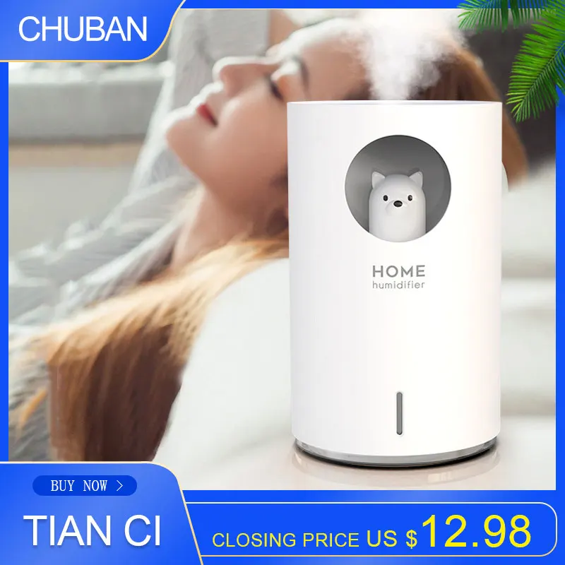 CHUBAN 700ML Humidifier USB Recharge Smart Colorful Lights Spray Mini Home Bedroom Silent Air Spray Aroma diffuser Humidifier
CHUBAN 700ML Humidifier USB Recharge Smart Colorful Lights Spray Mini Home Bedroom Silent Air Spray Aroma diffuser Humidifier