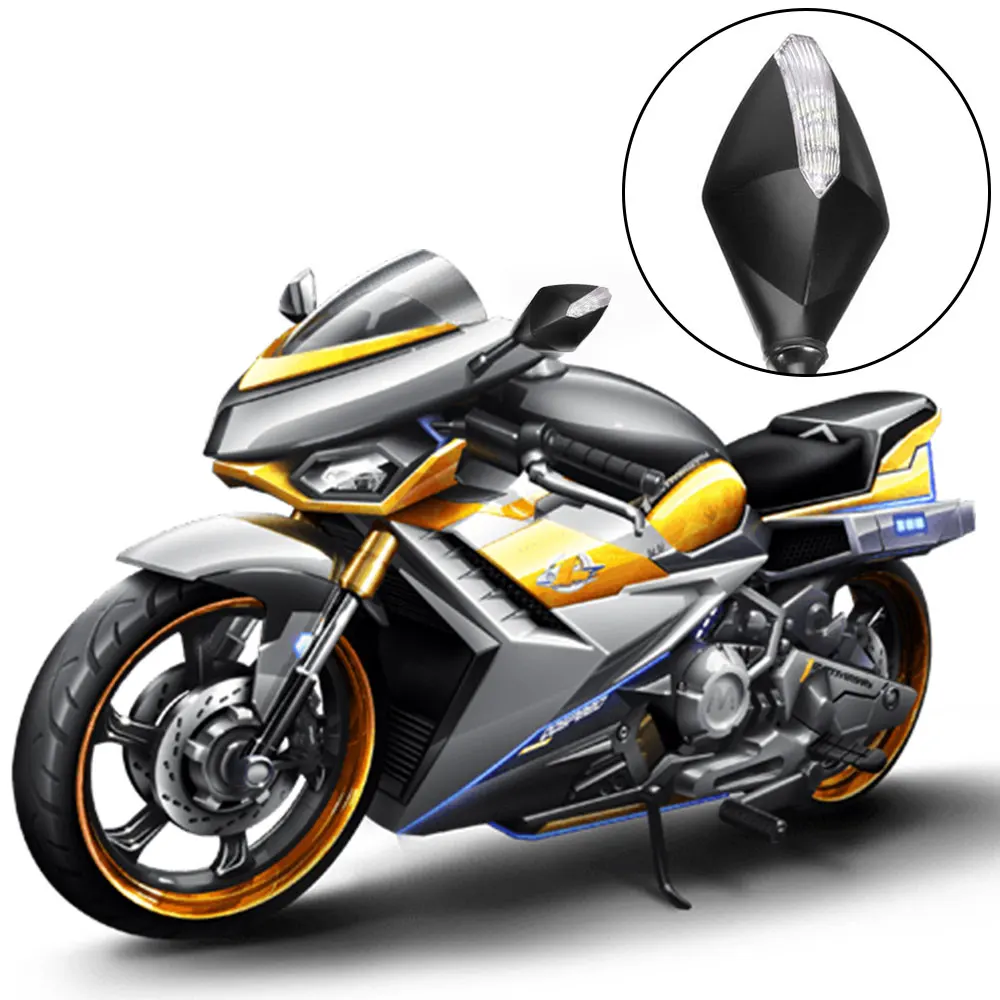 1 Pair Universal Motorcycle LED Turn Signals Motorcycle Rearview Mirrors Scooter Indicator Motorcycle Mirror High Quality
1 Pair Universal Motorcycle LED Turn Signals Motorcycle Rearview Mirrors Scooter Indicator Motorcycle Mirror High Quality