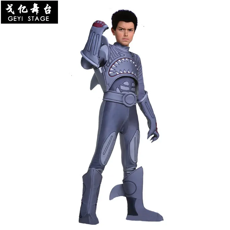 Halloween Children's Day Big Shark Stage Costume Child Mech Warrior Shark Boy Dress Up Siamese Costume
Halloween Children's Day Big Shark Stage Costume Child Mech Warrior Shark Boy Dress Up Siamese Costume
