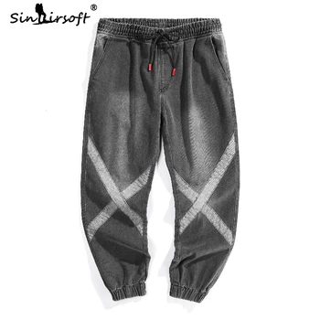 X Letter Printing Men's Streetwear Denim Pencil Pants Male Loose Hip Hop Style Ankle Length Pants Mens 2019 Fashion Trousers 5XL
X Letter Printing Men's Streetwear Denim Pencil Pants Male Loose Hip Hop Style Ankle Length Pants Mens 2019 Fashion Trousers 5XL