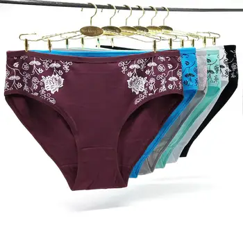 WTEMPO 6 pcs/lot Plus Size Underwear Cotton Flower Mothers Briefs Panties Big Briefs
WTEMPO 6 pcs/lot Plus Size Underwear Cotton Flower Mothers Briefs Panties Big Briefs