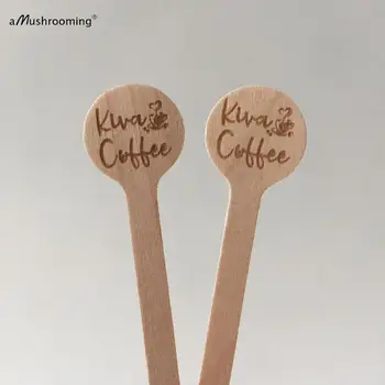 100pcs custom engraved round wooden coffee stirrers bars cafe pub drinking stirrers biodegradable sticks with text or logo 
100pcs custom engraved round wooden coffee stirrers bars cafe pub drinking stirrers biodegradable sticks with text or logo