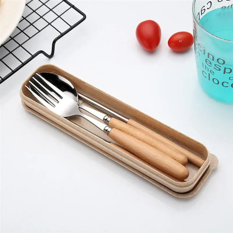 3PCS Stainless Steel Flatware Tableware Cutlery Set With Beech Handle Include Fork Spoon Chopsticks Case
3PCS Stainless Steel Flatware Tableware Cutlery Set With Beech Handle Include Fork Spoon Chopsticks Case