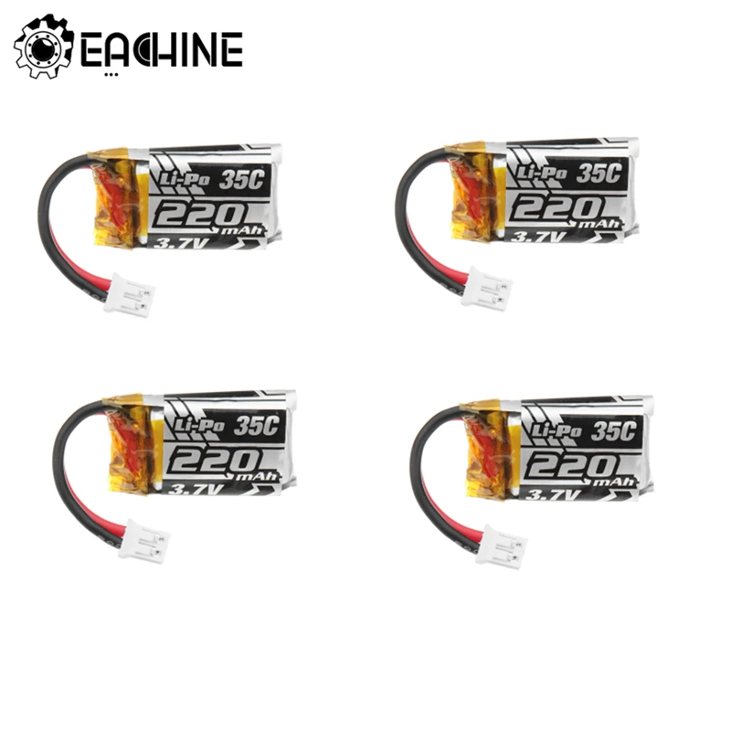 4PCS Upgrade 3.7V 220mAh 35C Lipo Battery For Eachine E010 E010C E011 E011C E013 RC Quadcopter
4PCS Upgrade 3.7V 220mAh 35C Lipo Battery For Eachine E010 E010C E011 E011C E013 RC Quadcopter