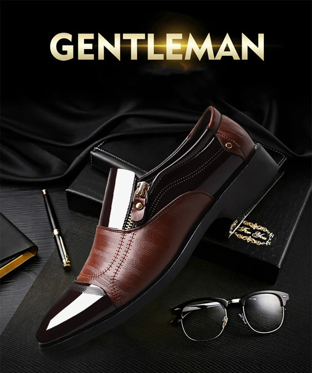 Men Patent Leather Formal Shoes Business Pointed Toe Dress Shoes Fashion Classic Slip on Office Wedding Oxford Suit Shoes Men Patent Leather Formal Shoes Business Pointed Toe Dress Shoes Fashion Classic Slip on Office Wedding Oxford Suit Shoes