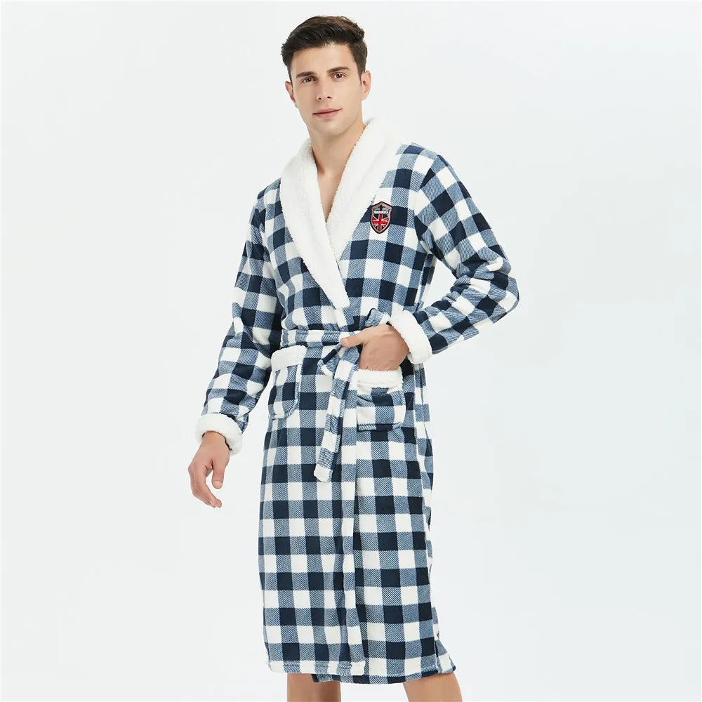 Thicken Men Winter New Robe Kimono Gown Sexy Loose Padded Coral Fleece Bathrobe Sleepwear Nightwear Long Sleeve Home Clothing
Thicken Men Winter New Robe Kimono Gown Sexy Loose Padded Coral Fleece Bathrobe Sleepwear Nightwear Long Sleeve Home Clothing