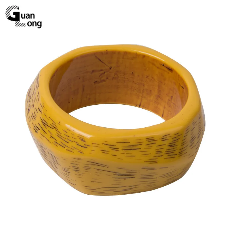 Guanlong Wide Bangle&Bracelets For Women Indian Acrylic Bangles With Designer Charms Luxury Retro Party Gift Wedding Jewellery |
