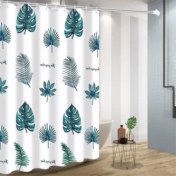 Nordic Leaves Shower Curtain Green Tropical Plant Print Polyester Opaque Bath Curtain Waterproof Mildew Proof bathroom curtain
Nordic Leaves Shower Curtain Green Tropical Plant Print Polyester Opaque Bath Curtain Waterproof Mildew Proof bathroom curtain