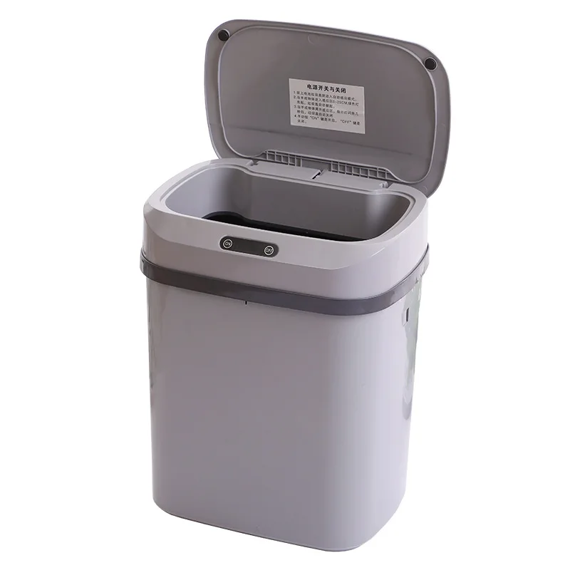14L New Touchless Induction Waste Bin Auto Smart Sensor Trash Can With Lid Square Plastic Garbage Can Convenient Storage Bucket
14L New Touchless Induction Waste Bin Auto Smart Sensor Trash Can With Lid Square Plastic Garbage Can Convenient Storage Bucket
