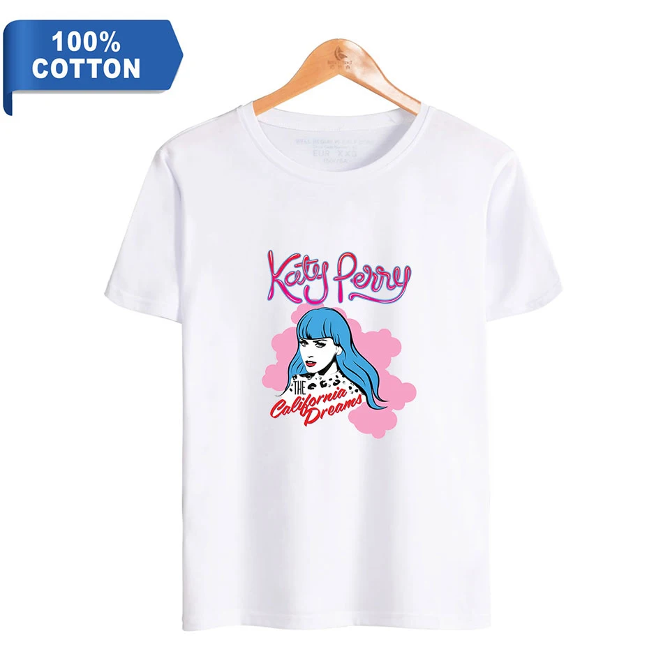 Katy Perry Women's New Print Sports Fashion T-Shirt 100% Cotton Katy Perry 2019 Women Casual T-Shirt Clothes Trend
Katy Perry Women's New Print Sports Fashion T-Shirt 100% Cotton Katy Perry 2019 Women Casual T-Shirt Clothes Trend