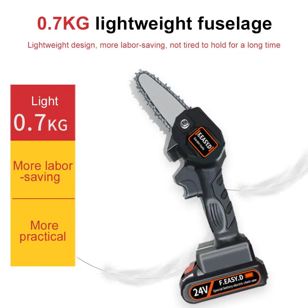 4 Inch Lithium Battery 24V Portable Electric Pruning Saw Rechargeable Small Electric Saw Woodwork Mini Electric Saw Garden Logg
4 Inch Lithium Battery 24V Portable Electric Pruning Saw Rechargeable Small Electric Saw Woodwork Mini Electric Saw Garden Logg