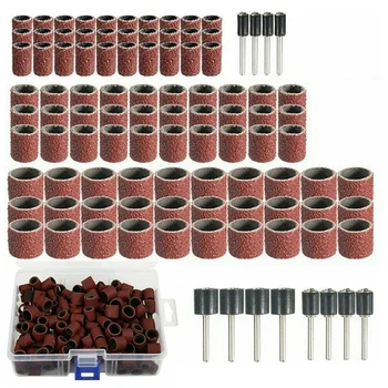 252Pcs Sanding Drum Kit with Box Including 240 Pcs Drum Sander Sanding Sleeves and 12 Pcs Drum Mandrels for Dremel Rotary Tool
252Pcs Sanding Drum Kit with Box Including 240 Pcs Drum Sander Sanding Sleeves and 12 Pcs Drum Mandrels for Dremel Rotary Tool