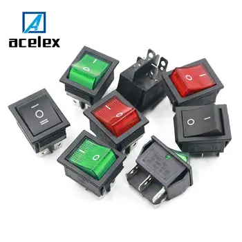 KCD4 Rocker Switch Button ON OFF 2 Position 4 Pins 6 Pins Electrical Equipment With Light Power Switch 16A 250VAC AC 250V
KCD4 Rocker Switch Button ON OFF 2 Position 4 Pins 6 Pins Electrical Equipment With Light Power Switch 16A 250VAC AC 250V