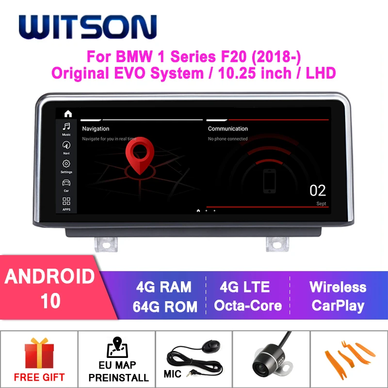 WITSON Android 10.0 8.8" CAR DVD GPS For BMW 1 Series F20/F21 2012-2016 4GB+64GB auto radio multimedia GPS EVO system
WITSON Android 10.0 8.8" CAR DVD GPS For BMW 1 Series F20/F21 2012-2016 4GB+64GB auto radio multimedia GPS EVO system