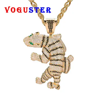 VOGUSTER Brand High Quality Micro-Pave Cubic Zirconia CZ Tiger Hiphop Pendant Necklace
VOGUSTER Brand High Quality Micro-Pave Cubic Zirconia CZ Tiger Hiphop Pendant Necklace