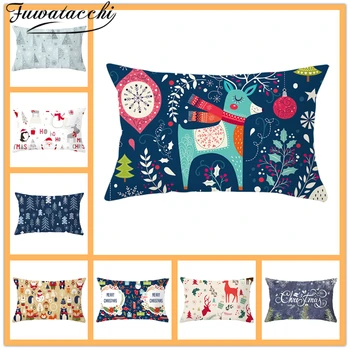 Fuwatacchi Christmas Cushion Cover Deer Printed Xmas Tree Bell Decorative Throw Pillow Cover Home Sofa Decor Pillowcases 30x50cm
Fuwatacchi Christmas Cushion Cover Deer Printed Xmas Tree Bell Decorative Throw Pillow Cover Home Sofa Decor Pillowcases 30x50cm