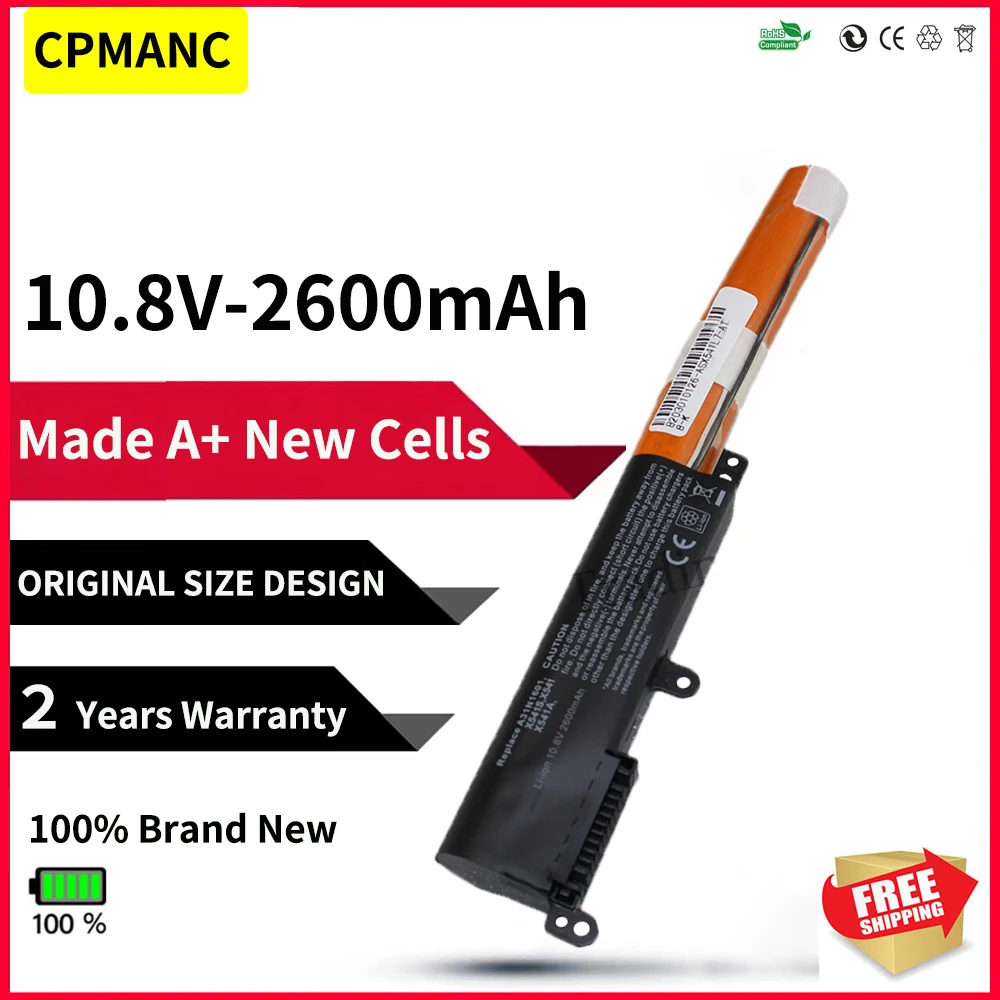 Аккумулятор A31N1601 10,8 В 2600 мА · ч для Asus R541UA R541UV R541UJ F541UA X541U X541S X541SA X541UA X541UV A31LP4Q 0B110-00440000
Аккумулятор A31N1601 10,8 В 2600 мА · ч для Asus R541UA R541UV R541UJ F541UA X541U X541S X541SA X541UA X541UV A31LP4Q 0B110-00440000