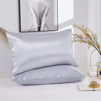 Soft Pillowcase 2 Colos Multiple Colors Real Silk Cover Home Decoration Pillow Case Cozy Polyester Queen Bed Linings
Soft Pillowcase 2 Colos Multiple Colors Real Silk Cover Home Decoration Pillow Case Cozy Polyester Queen Bed Linings