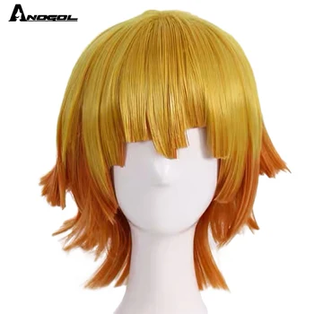 ANOGOL Demon Slayer Kimetsu no Yaiba Agatsuma Zenitsu Orange Ombre Yellow Synthetic Cosplay Wig for Halloween Costume Party
ANOGOL Demon Slayer Kimetsu no Yaiba Agatsuma Zenitsu Orange Ombre Yellow Synthetic Cosplay Wig for Halloween Costume Party