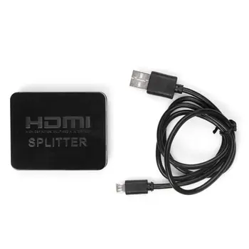 

1Set Full HD 4K HDMI Splitter 1X2 3D 1080P 2 Ports Repeater Amplifier Hub Device