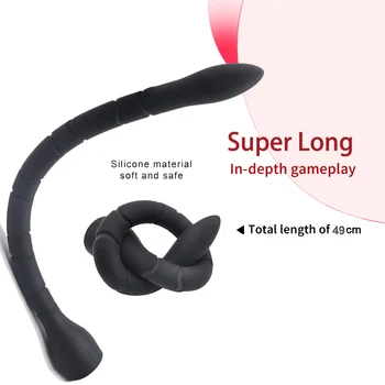 

49cm Super Long Anal Plug Dildo Butt Plug Adult Sex Toys For Men Prostate Massager Anus Dilator Vagina Stimulator Masturbators