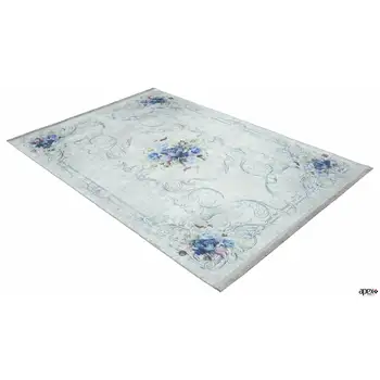 Apex Calligrapher 4 'x 6' Microfiber Blue Area Rug
Apex Calligrapher 4 'x 6' Microfiber Blue Area Rug