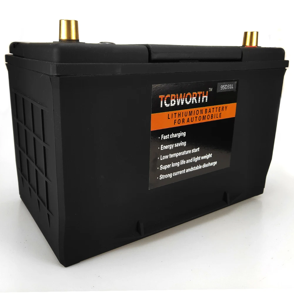 95D31L/R Car Lithium Iron Battery With BMS Automobile Jump Starter LiFePO4 Battery Golf Carts Trolling Motor 100AH 12V CCA1600A
95D31L/R Car Lithium Iron Battery With BMS Automobile Jump Starter LiFePO4 Battery Golf Carts Trolling Motor 100AH 12V CCA1600A