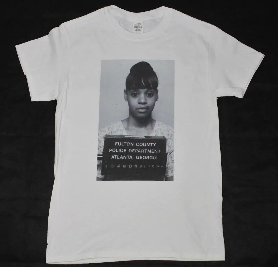 

Lisa 'Left Eye' Lopes mugshot White T-Shirt S-3XL TLC r&b hip hop rap scrubs