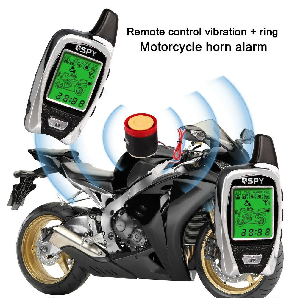 SPY Motorbike Burglar Motorcycle Anti-theft Alarm Set Sound Two Way With Security Remote Start LCD Display Universal 5000M ABS
SPY Motorbike Burglar Motorcycle Anti-theft Alarm Set Sound Two Way With Security Remote Start LCD Display Universal 5000M ABS