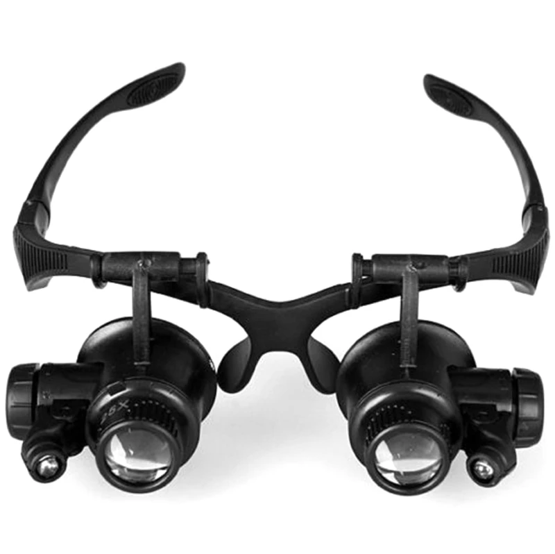 10X 15X 20X 25X LED Double Eye Jeweler Repair Watch Magnifier Loupe Glasses Lens N84C
10X 15X 20X 25X LED Double Eye Jeweler Repair Watch Magnifier Loupe Glasses Lens N84C