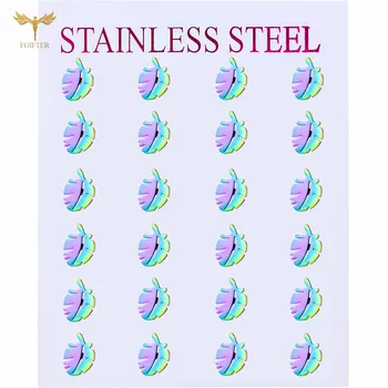 12\ Pair of Wholesale Jewelry Ladies Fashion leaf Ear Stud 3Colors Chooose18K Gold Plating Stainless Steel Earrings
12\ Pair of Wholesale Jewelry Ladies Fashion leaf Ear Stud 3Colors Chooose18K Gold Plating Stainless Steel Earrings