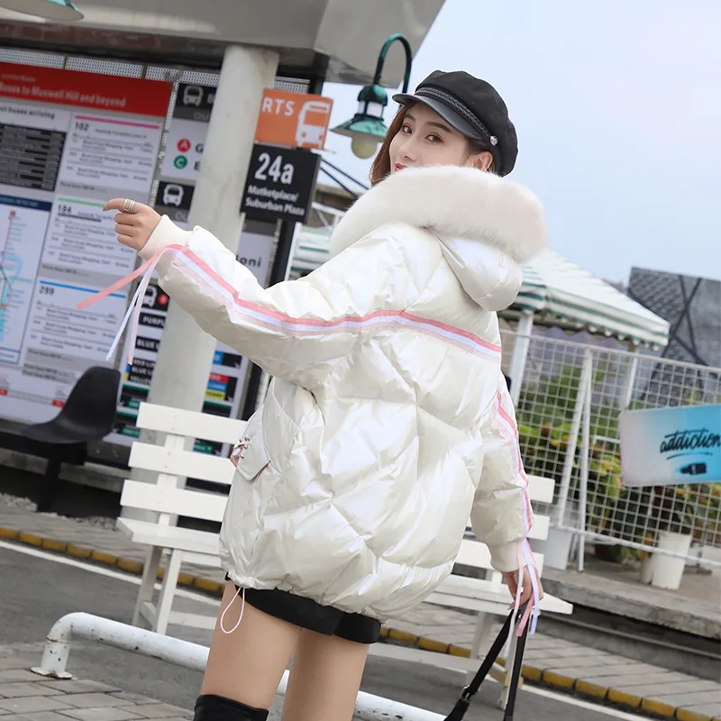 Winter 2021new Down Jacket Women's Short Style Thickened Warm And Bright Leather Loose Casual Winter Coat Doudoune Femme Casaco
Winter 2021new Down Jacket Women's Short Style Thickened Warm And Bright Leather Loose Casual Winter Coat Doudoune Femme Casaco