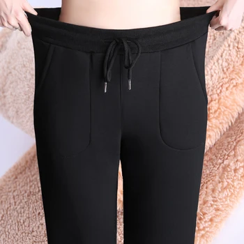 streetwear Winter warm thick fleece 2019 women's pants female high waist harem pants for women trousers woman Plus size 5XL 6XL
streetwear Winter warm thick fleece 2019 women's pants female high waist harem pants for women trousers woman Plus size 5XL 6XL