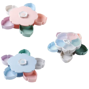 Petal-Shape Rotating Snack Box Candy Tray Food Storage Box Wedding Candy Plates Double-Deck Dried Fruit Organizer Storage
Petal-Shape Rotating Snack Box Candy Tray Food Storage Box Wedding Candy Plates Double-Deck Dried Fruit Organizer Storage