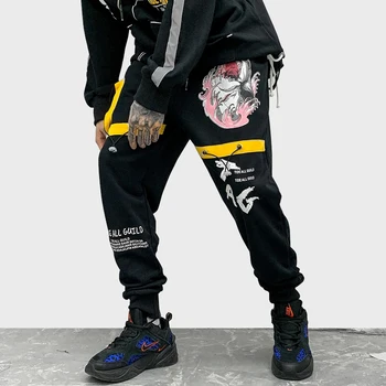 Sweatpants Hip Hop Style Print Pants Men Baggy Elastic Waist Drawstring Fashion High Street Cool Harem Pants Streetwear
Sweatpants Hip Hop Style Print Pants Men Baggy Elastic Waist Drawstring Fashion High Street Cool Harem Pants Streetwear